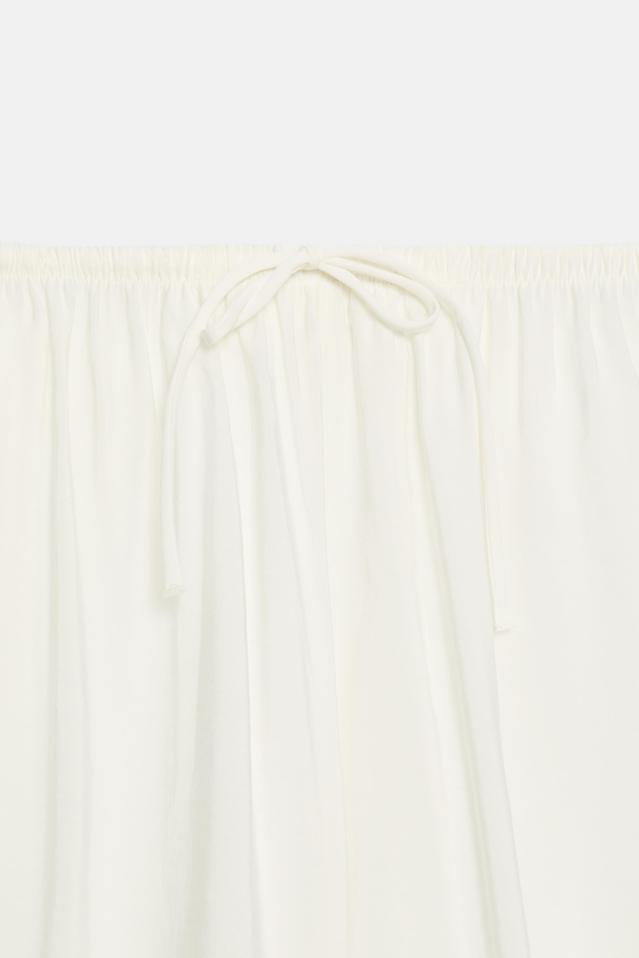PANTALON PALAZZO À CORDONS